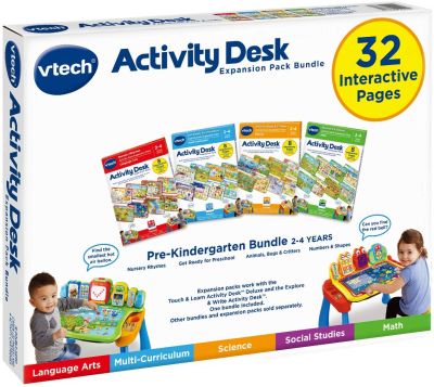 ชุดเสริมก่อนวัยอนุบาล VTech Activity Desk 4-in-1 Pre-Kindergarten Expansion Pack Bundle for Age 2-4 ราคา 3590 บาท