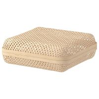 ตะกร้าไม้ไผ่สาน กล่องไม้ไผ่ เครื่องจักสานไม้ไผ่ Box with lid natural กล่องไม้ไผ่พร้อมฝาปิด woven bamboo basket