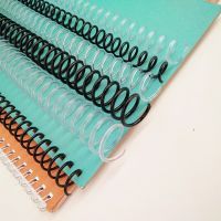 10Pcs A4 46 Hole Plastic Spiral Coil For Loose-leaf Notebook Binding 6mm 8mm Binder Clip Coil PP Spring Punch Ring Office Supply Note Books Pads