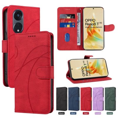 เคสโทรศัพท์ใหม่สำหรับ OPPO Reno 8T /Reno 8Z 7Z 5Z 6Z/Reno 8 Pro 7 5G /Reno 5F 4F กระเป๋าสตางค์หนังแม่เหล็กช่องเสียบบัตรเคสเคสแบบพับปิดได้