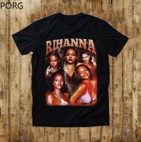 【New】 Rihanna เสื้อ Hip Hop Rap ทัวร์ T เสื้อของขวัญผู้ชายผู้หญิง Unisex T เสื้อ90S Vintage T เสื้อเสื้อกันหนาว Hoodie หญิง