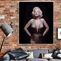 Marilyn Monroe Modern Wall ภาพวาดของศิลปินภาพวาดสีน้ำมัน Wall Art ผ้าใบพิมพ์และโปสเตอร์ภาพผนัง Home Decora