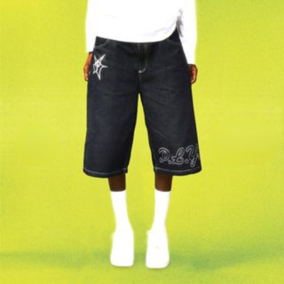 กางเกงขาสั้น Y2k ผู้ชายผู้หญิง Harajuku Hip Hop ขนาดใหญ่ Baggy Denim กางเกงขาสั้นยิม2023ฤดูร้อนใหม่ Punk Rock Gothic บาสเกตบอลกางเกงขาสั้น...