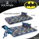 FOUNTAIN Picnic ที่นอนปิคนิค 3.5 ฟุต แบทแมน Batman FTL019 สีน้ำเงิน Blue #ฟาวเท่น เตียง ที่นอน ปิคนิค ปิกนิก