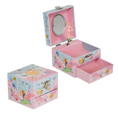 Jewelry Boxes Exquisite Girls Music Box Ornament Jewelry Storage Organizer Birthday Gift Desktop Decoration Beautiful Toys