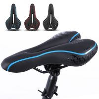 Comfortable Mountain Road Bike Seat Cushion Reflective Breathable Shock Absorption Soft Bicycle Saddle Cycling Riding Equipment