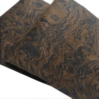 Length: 2.5Meters/pcs Thickness:0.25-0.3mm Width:58cm Technology Black Walnut Tree Burl Wood Veneer