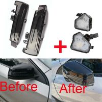 Car Puddle Light and Dynamic Rear Mirror LED Turn Signal Light for Mercedes Benz W204 CLA a B C E S Class W176 W212