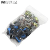 9Value*1PCS WH148 Potentiometer 15mm Shaft With Nuts And Potentiometer Button Cap for 1K 2K 5K 10K 20K 50K 100K 500K 1M