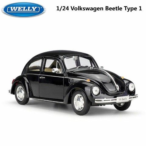 โมเดลรถแข่ง-welly-no-22436w-volkswagen-beetle-อัตราส่วน-1-24-รถคลาสสิกโลหะผสม-เหมะสำหรับเป็นของขวัญในโอกาศต่างๆ