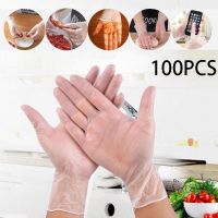 【hot sale】❄♣ D13 [Featured] 100PCS Disposable TPE Transparent Gloves /Clear Vinyl Medical Gloves/Thickened Kitchen Water-Proof Oil-proof Food Grade Gloves /Food Processing Laboratory Kitchen Supplies / For Household Food Handling Lab Work and More