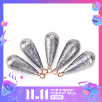 ✨???LANG 5ชิ้น/ล็อต Water DROP Shape น้ำหนักนำ Fishing Sinker อุปกรณ์ตกปลา