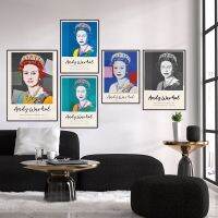 Iconic Queen Elizabeth II Portrait Print - Jubilee - Wall Art-ภาพเหมือนที่มีชื่อเสียง-Gallery Wall - Blue Wall Art-เหมาะสำหรับตกแต่งบ้าน