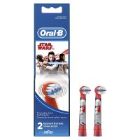 Oral B Kids Electric Rechargeable Toothbrush Heads Replacement Refills Featuring Star Wars Characters (Pack of 2)