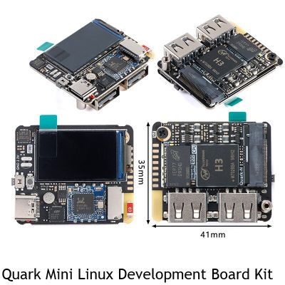Quark Quark Quantum Mini Linux บอร์ดพัฒนาชุดแผงวงจรหลักแบบขยายโมดูลที่เข้ากันได้กับ Wifi บลูทูธไร้สายสำหรับทีวีและเสียง