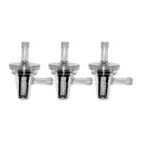 ♝△❁ 3Pcs Universal Motorcycle Right Angle Inline Fuel Filter 1/4Inch 6mm Hose Lines for KAWASAKI Yamaha