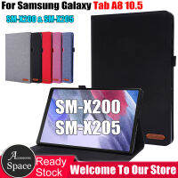 สำหรับ Samsung Galaxy Tab A8 10.5 (2021) X200 X205แท็บเล็ตป้องกันกรณี TabА8 10.5" 2022 Wi-Fi SM-X200 LTE SM-X205คลาสสิก Denim สไตล์หนัง PU Stand ช่องใส่การ์ดฝาครอบ