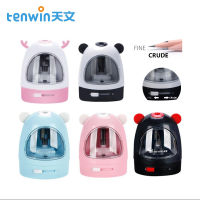 2021Tenwin Electric Pencil Sharpener Auomatic DIY Cartoon Modeling Multi-function Automatic Pencil Stationery School Supplies