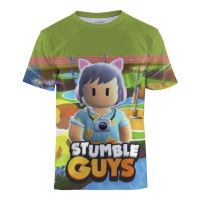 Stumble Guys Skin Game Printing Kids Boys T-Shirt 5-14years old