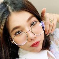 Glasses แว่นสายตาสั้น -175  แว่นตา กรอบสีดำทอง สวมใส่ได้ทั้งชายและหญิง (กรอบพร้อมเลนส์สายตา) ( แถมฟรีซองผ้าใส่แว่นและผ้าเช็ดเลนส์อย่างดี )