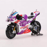 [ตลก NaiNaiKei]Maito 1:18 2022 GP แข่ง Ducati Pramac รถจักรยานยนต์รถยนต์จำลองล้อแม็กรถยนต์รุ่น #5 #89