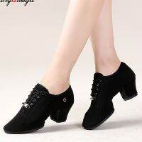 hot【DT】 Latin Shoes Jazz Ballroom Dancing Woman Heels 5cm Training Tango Sneakers Female