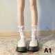 Shipiaoya ถุงเท้าโลลิต้าลูกไม้สไตล์ญี่ปุ่นผู้หญิงน่ารักถุงเท้าเจ้าหญิงถุงเท้าครึ่งแข้ง