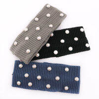 Casual Pearl headbands for women Spring Summer Soft Cotton striped Knitted Hair bands For Ladies Girls Boho Hair Accessories