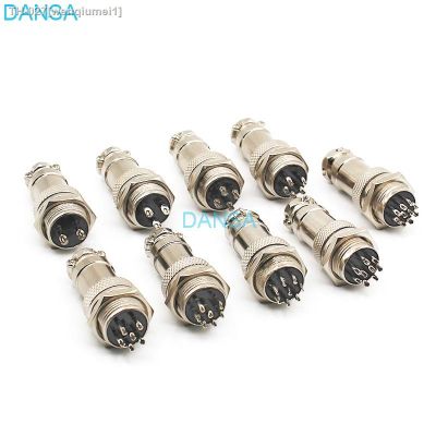 ☋✲ GX16 2 3 4 5 6 7 8 9 10 Pin Aviation Plug 16mm Public Male Socket Female Whole Plug of Cable Panel Metal Chassis Connector