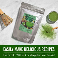 50g-500g Chinese Herbal Tea Organic Pure Matcha Green Tea Powder Powder Bio Natural Superfood matcha powder for baking Sugar Free Keto Diet Friendly, Vegan, Detox and Destress, Antioxidants