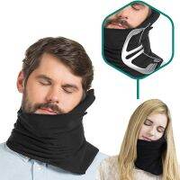 Portable Neck Pillow Soft Travel Neck Collar Brace Orthopedic Cervical Relief Pillows for Airplane Car Removable Nap Pillow Travel pillows