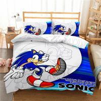 [In stock] ชุดสามชิ้น Amazon Sonic ชุดสี่ชิ้นการค้าต่างประเทศขนาดยุโรปและอเมริกาชุดผ้านวมชุดเครื่องนอน