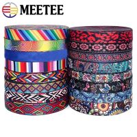 3510เมตร Meetee 38มิลลิเมตร Jacquard พิมพ์สายรัดชาติพันธุ์ลูกไม้ริบบิ้นกระเป๋าสายเทปสำหรับจักรเย็บผ้าเสื้อผ้าเข็มขัดอุปกรณ์เย็บผ้า