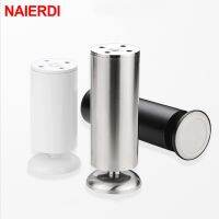 NAIERDI Silver Stainless Steel 6CM-30CM Furniture Foot Adjustable Cabinet Legs Table Sofa Furniture Leg Table Feets Cabinet Legs Furniture Protectors