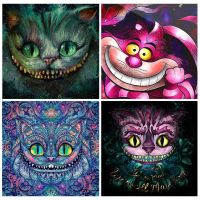 【hot】►❇  Painting Cheshire 5D Kits Picture Decoration