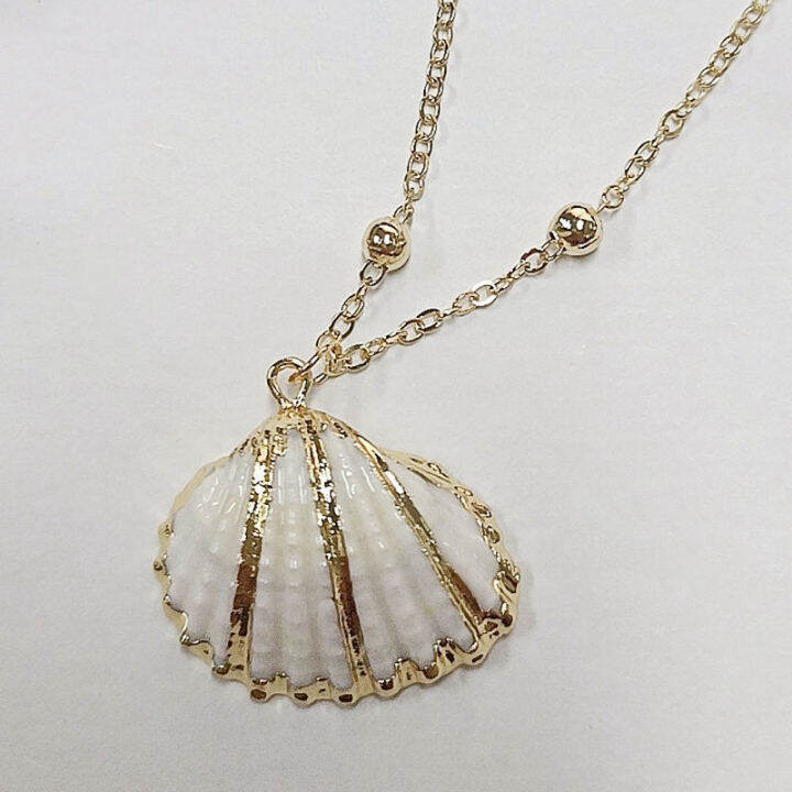 new-creative-retro-conch-pendant-necklace-striped-scallop-necklace-stall-night-market-tourist-attraction-souvenirs-in2h