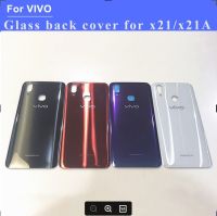 Original ฝาหลังกระจกสำหรับ Vivo X21 X21A X21UD ด้านหลังแผงด้านหลังประตูพร้อมเลนส์กล้อง