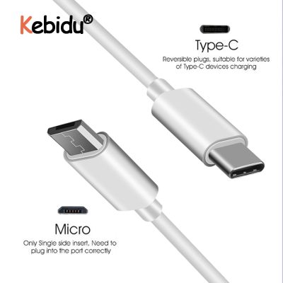 USB Tipe-C untuk Kabel Micro USB Kabel Data 1M untuk Android MICRO USB untuk Tipe-C USB-C Kabel untuk MacBook Usbc Data Kabel Putih