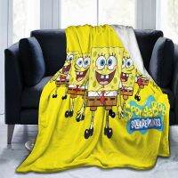 Spongebob ผ้าห่มที่กำหนดเอง Ultra Soft Ultrafine ขนสัตว์ผ้าห่มผ้าห่มแอร์น่ารักสำหรับผู้ใหญ่เด็กโซฟาเตียงอบอุ่นแคมป์ปิ้งผ้าห่ม blanket