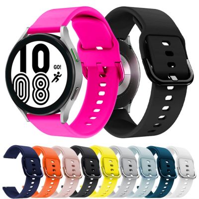 Silicone sport Strap For Samsung galaxy watch 4/classic/Active 2 wrist Band 20mm 22mm bracelet huawei/amazfit gtr/gts 3/2/2e/pro