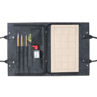 ✲ Zhao Beis calligraphy and painting bag felt portable supplies storage thickened material beginners set of treasures the study room