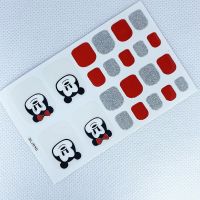 GZ098-114 3D Toenail Sticker DIY Nail Art Self-adhesive Finger Nail Sticker Waterproof Manicure