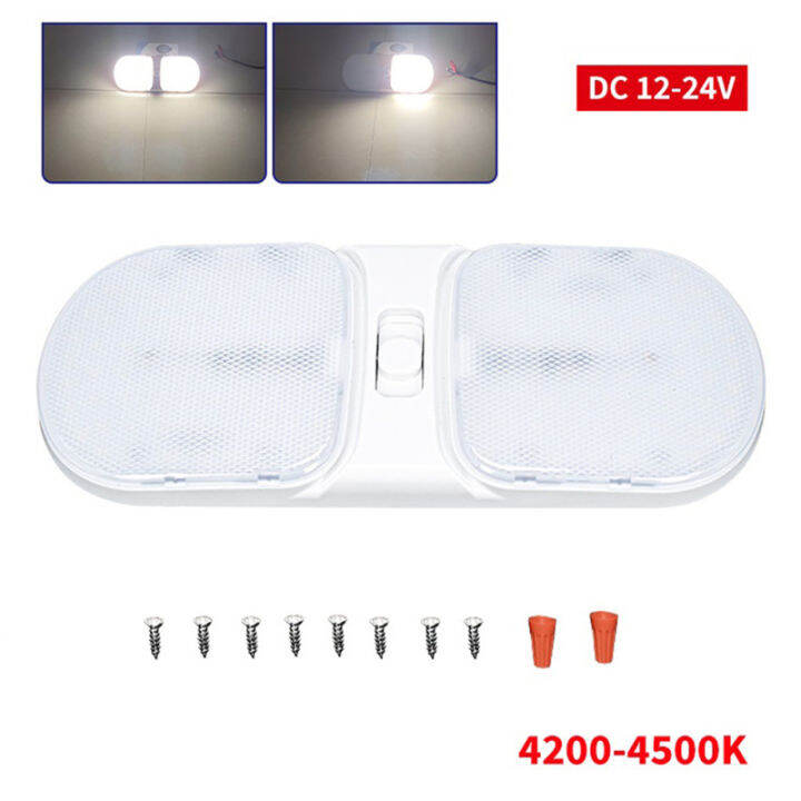 กรอบไฟ126led-หรี่แสงได้สำหรับ1800lm-ไฟเพดานโดม-rv-dc-12v-24v-ภายในแบบหรี่แสงได้พร้อมสวิตช์เปิด-ปิดสำหรับรถเรือรถพ่วง