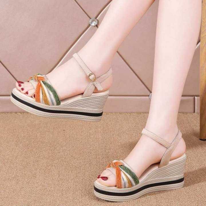 High quality stock Wedge Sandals For Women On Sale Strap Shoes For