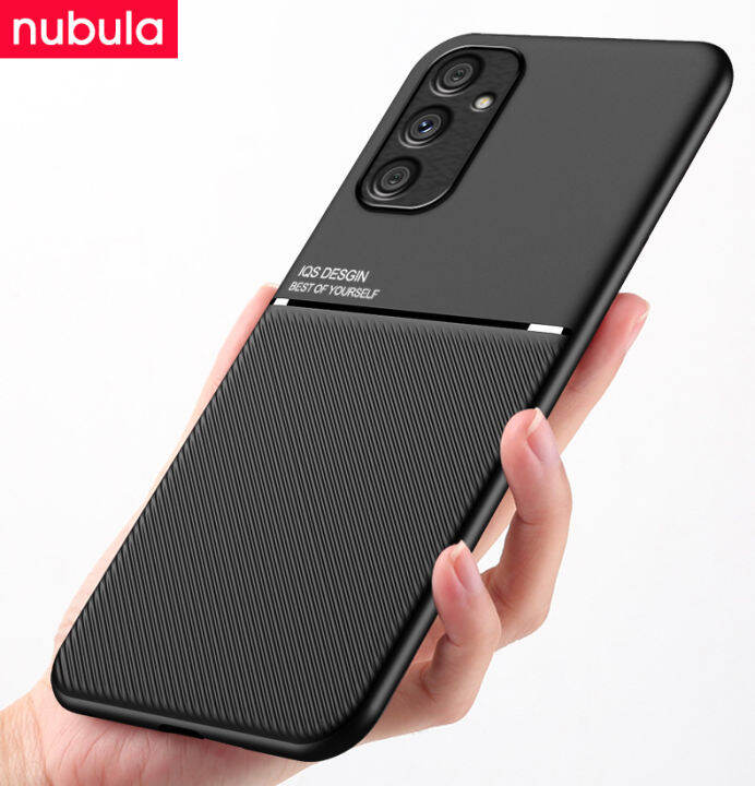 nubula-เคสสำหรับ-samsung-galaxy-a34-5g-6-6-นิ้ว-เคสฟรีกระจกนิรภัยหนังนิ่มให้ความรู้สึก-hp-galaxy-a34ฝาหลังโทรศัพท์มือถือกันกระแทกที่ยึดขาตั้งสายคล้องมือชุดทำความสะอาดหน้าจอ่ด้านหลังสำหรับ-samsung-gala