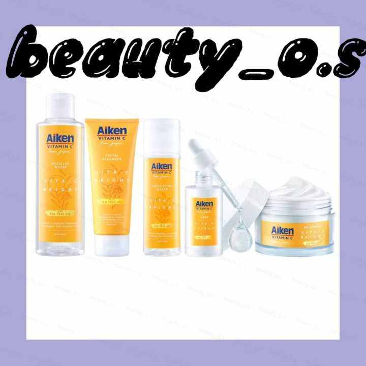 Aiken VitaC Bright (Facial Cleanser/ Toner/ Moisturizer) Lazada