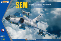 พลาสติก โมเดล ประกอบ kinetic สเกล 1/48 SEM SUPER ETENDARD MODERNISE(	K-48140)