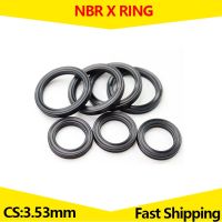 ♞ NBR X Ring Four lip Seal Ring Nitrile Rubber Elastic for Hydraulic Cylinders Pistons Piston rods.CS 3.53mmID 4.34-129.77