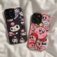 การ์ตูนใหม่ Sanrio Kuromi Kirby สำหรับ Iphone14/13/12 Promax Apple 11 Case 11 ซองเต็ม 6/7P / 8Plus Kawaii Case