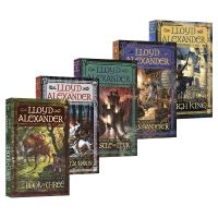 The chronicles of prydain Newbery prize novel fantasy adventure theme Braden chronicle chapter novel English original imported 5 volumes of extracurricular English reading materials for young and primary school students